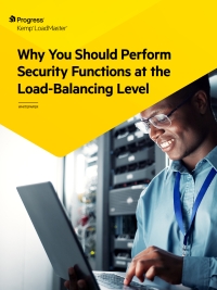 Why You Should Perform Security Functions at the Load-Balancing Level