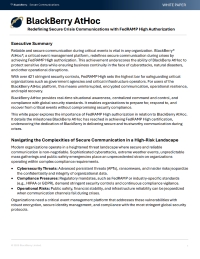 BlackBerry AtHoc: Redefining Secure Crisis Communications with FedRAMP High Authorization