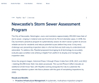 Newcastle's Storm Sewer Assessment Program