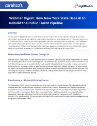How New York State Uses AI to Rebuild the Public Talent Pipeline