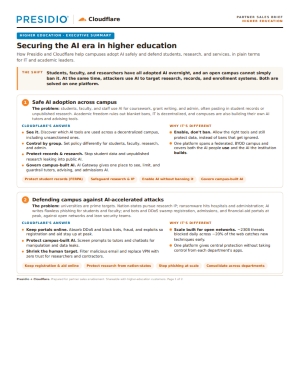 Securing the AI Era in Higher Education