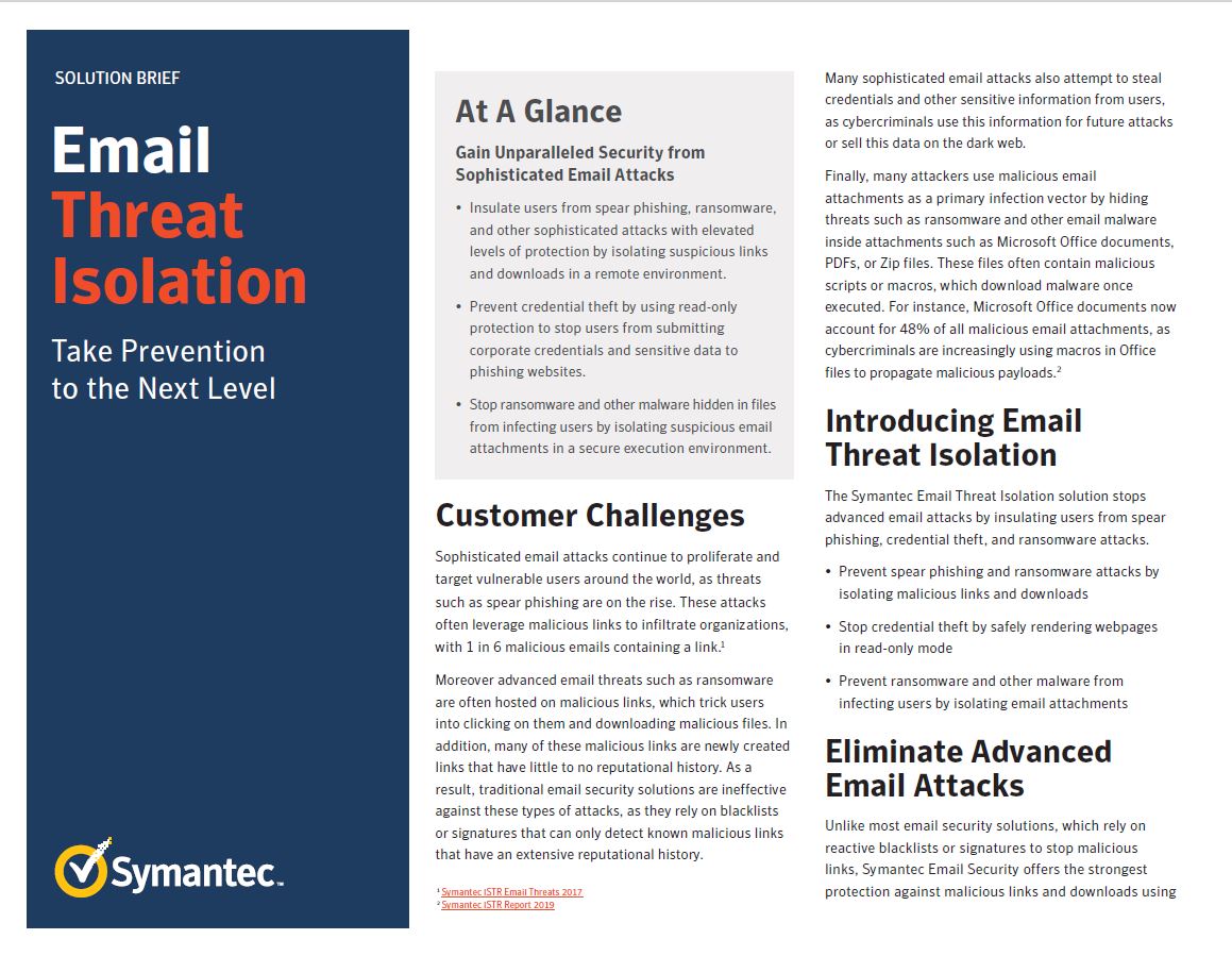 Email Threat Isolation