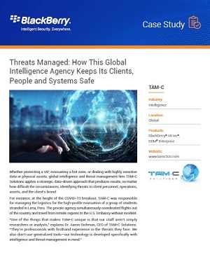 Threats Managed: How This Global Intelligence Agency Keeps Its Clients, People and Systems Safe