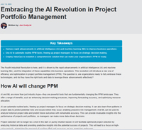 Embracing the AI Revolution in Project Portfolio Management