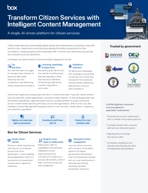 Citizen Services Datasheet  