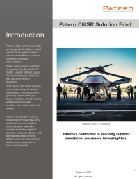 Patero C6ISR Solution Brief