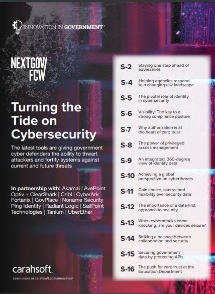 FCW NextGov Turning the Tide on Cybersecurity Report cover