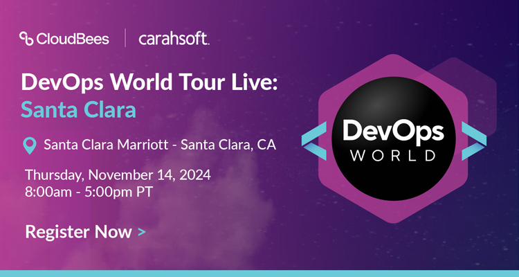 Join us in Santa Clara in our upcoming presence are DevOps World Tour Live.