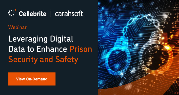 Watch the on-demand Cellebrite event focused on enhancing prison security.