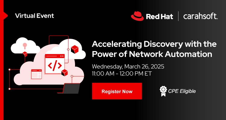 Accelerating Discovery with the Power of Network Automation Event Banner