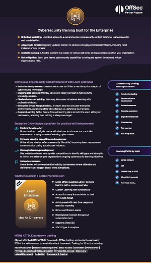 LE: Cybersecurity training built for the Enterprise