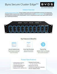 Byos Secure Cluster Edge: Solution Overview