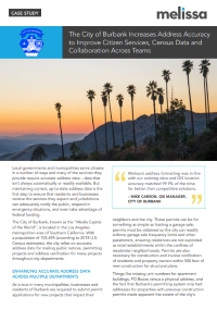 The City of Burbank Increases Address Accuracy to Improve Citizen Services, Census Data and Collaboration Across Teams