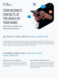 Your Business Contacts at the Reach of Your Hand