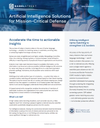 Babel Street Analytics AI Solutions for Mission Critical Defense