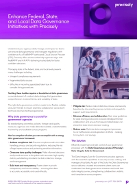 Enhance Federal, State, and Local Data Governance Initiatives with Precisely