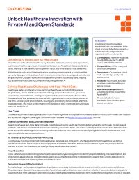 Unlock Healthcare Innovation with Private AI and Open Standards