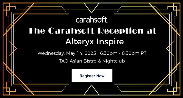 The Carahsoft Reception at Alteryx Inspire Event Banner