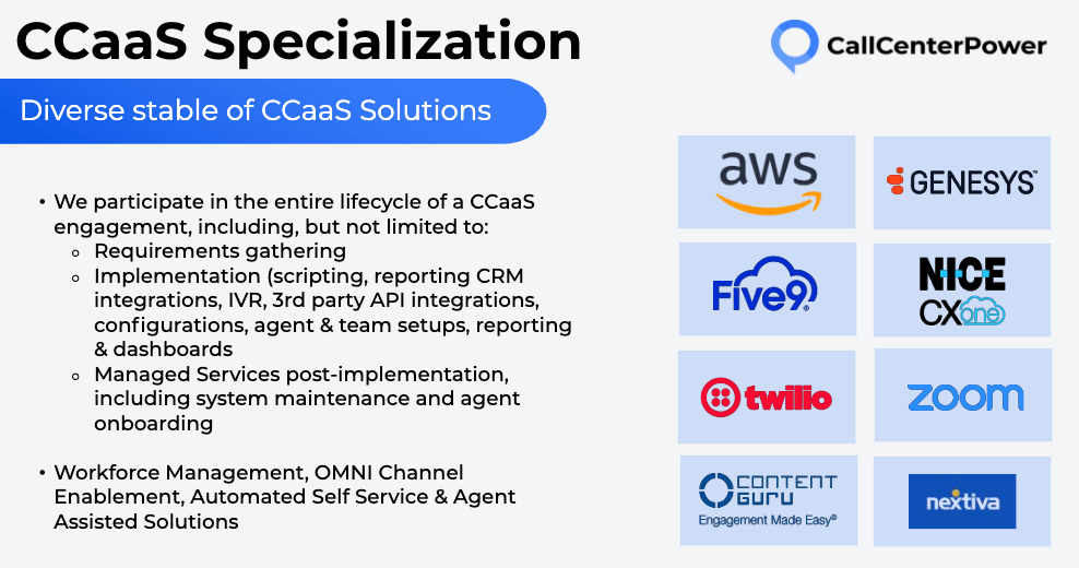 CCaaS Implementation & Modernization