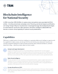 Blockchain Intelligence for National Security Overview