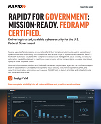 Rapid7 for Government: Mission Ready. FedRAMP Certified.