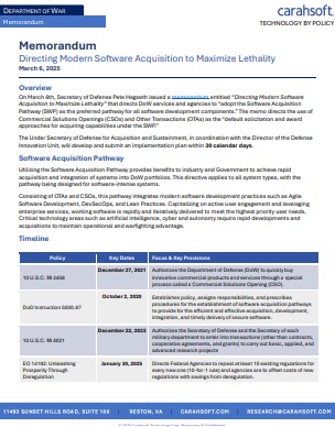 Directing Modern Software Acquisition to Maximize Lethality