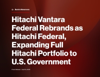 Hitachi Vantara Federal Rebrands as Hitachi Federal