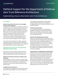 Pathlock Support for the Department of Defense Zero Trust Reference Architecture