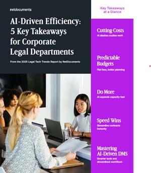 AI Driven Efficiency: 5 Key Takeaways for Legal Departments