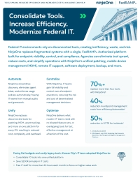 Consolidate Tools. Increase Efficiency. Modernize Federal IT.