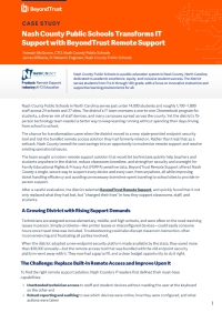 Nash County Public Schools Transforms IT Support with BeyondTrust Remote Support