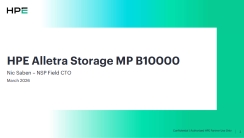 Storage & Data Resilience with HPE Alletra Storage MP B10000 - Slide Deck