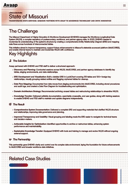 State of Missouri: Transforming State Services, Missouri Partners with Avaap to Modernize Technology and Drive Innovation