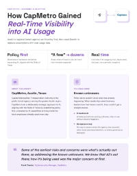 How CapMetro Gained Real-Time Visibility into AI Usage