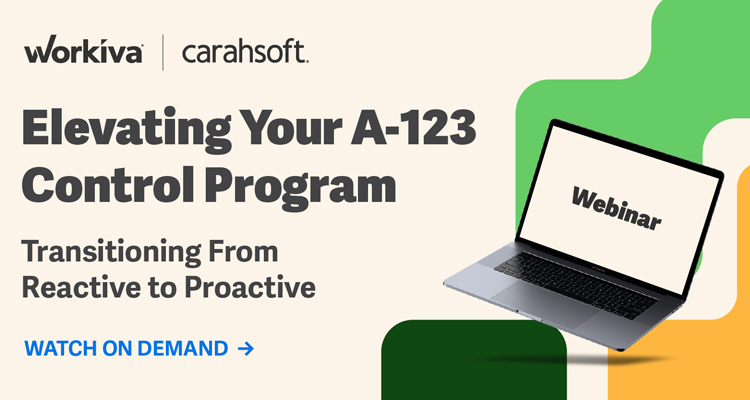 Elevating Your A-123 Control Program with Workiva Online Event - Register Now