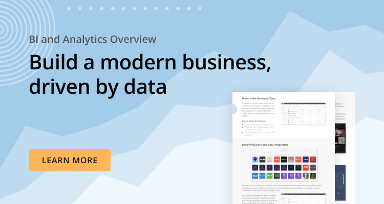 Build a modern business, driven by data