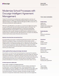 Modernize School Processes with Docusign IAM