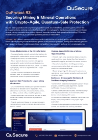 QuSecure QuProtect R3 Mining Mineral Operations 2025