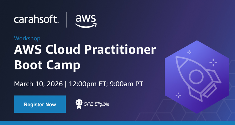 AWS Cloud Practitioner Boot Camp - Event Banner