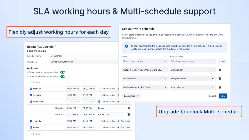 Multi-Calendar & Time Zone–Aware SLAs