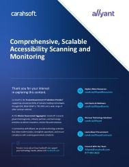 Comprehensive, Scalable, Accessibility Scanning and Monitoring