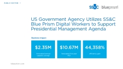 US Government Agency Utilizes SS&C Blue Prism Case Study