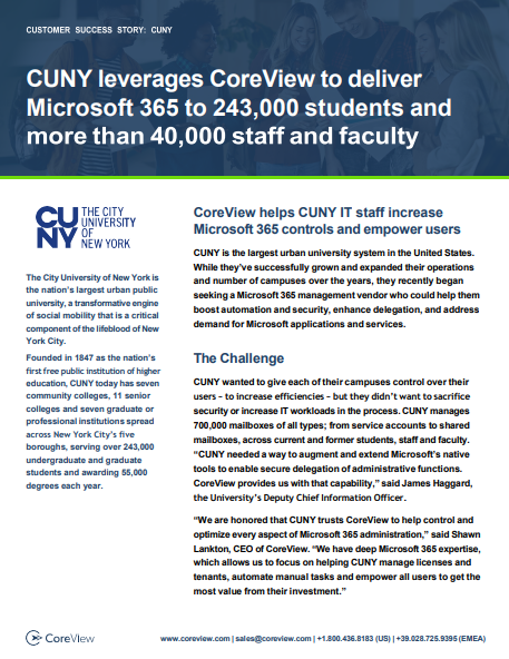 Customer Success Story: CUNY