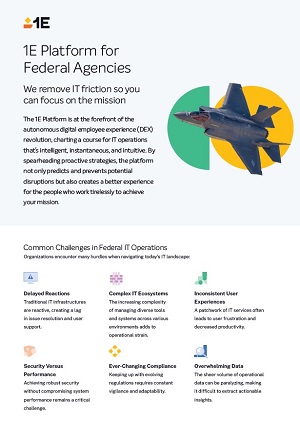 1E Platform for Federal Agencies