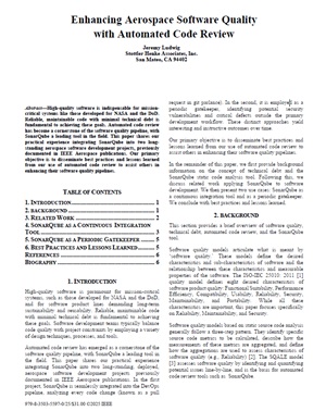 Enhancing Aerospace Software Quality with Automated Code Review