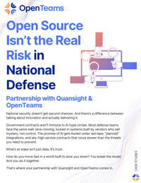 Open Source Isn’t the Real Risk in National Defense