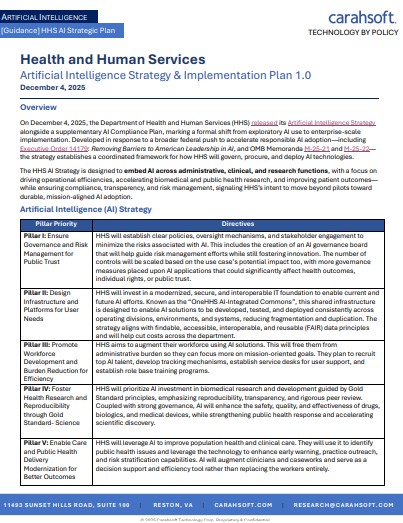 HHS Artificial Intelligence Strategy & Implementation Plan