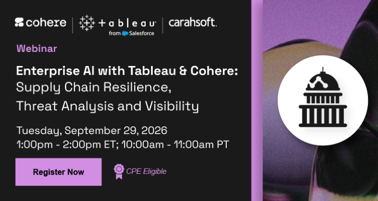 Enterprise AI with Tableau & Cohere - Event banner