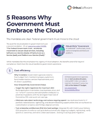 5 Reasons Why Government Must Embrace the Cloud