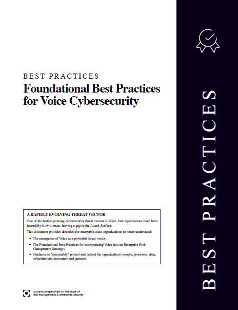 Foundational Best Practices for Voice Cybersecurity